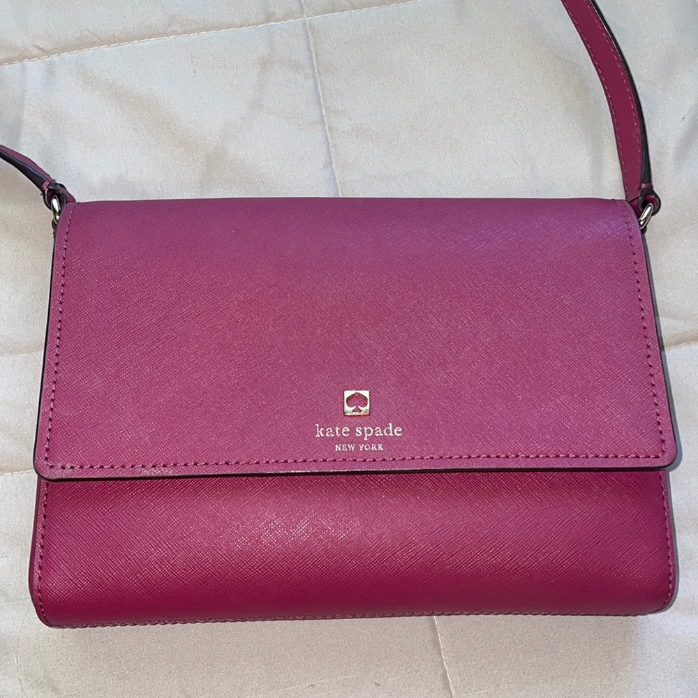 Kate spade maroon crossbody bag
